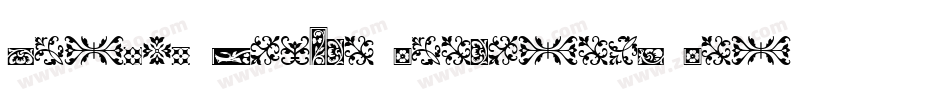 PreColumbian Ornaments One字体转换